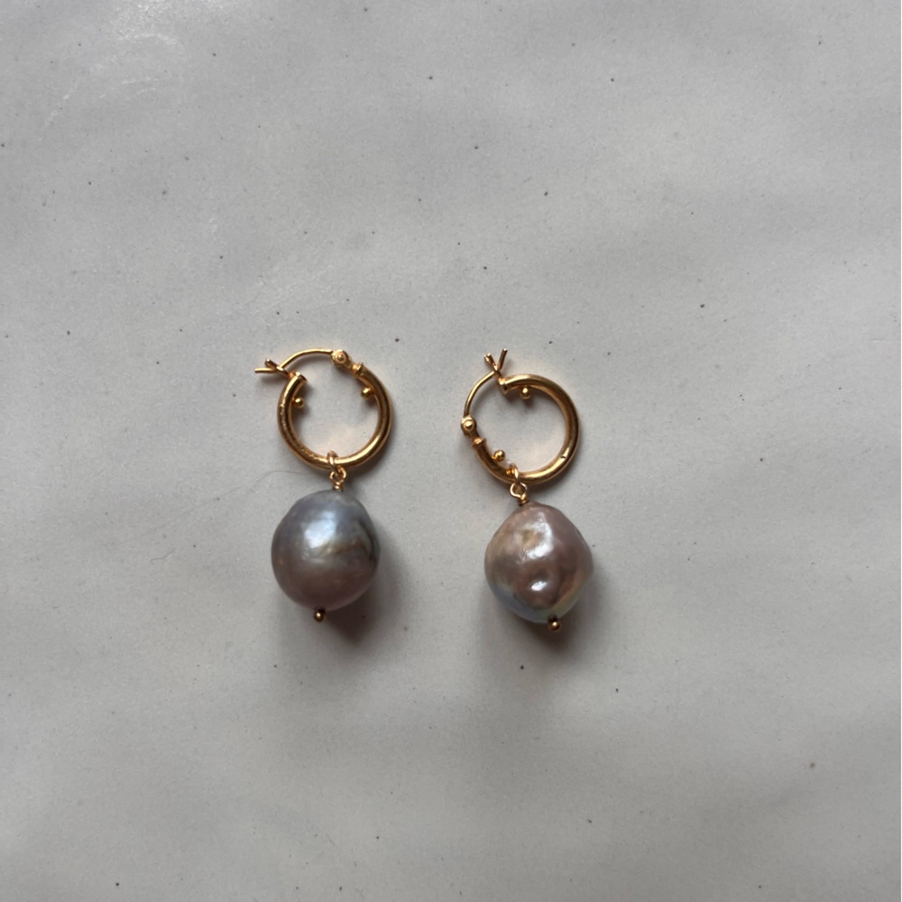 Chan Luu Gold and Silver Pearl Earrings